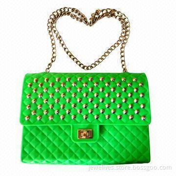 Rivet Design Silicone Woman's Handbag